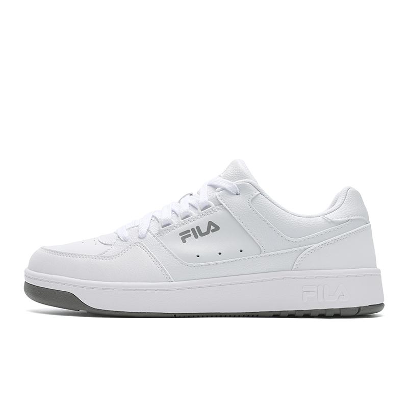 New FILA TARGA 1+Round Shield Shoes Breathable And Lightweight Low Top Tennis Shoes Men's Standard White A12M531005FCD
