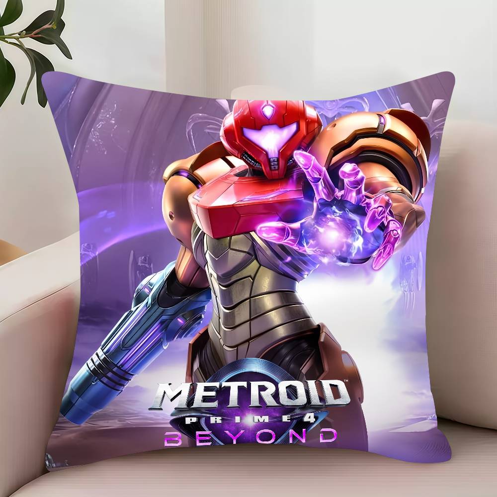 M-Metroid Prime 4 Beyond  Pillow Case Decor Protective Covers Comfortable soft for Sofa Living Room Home office