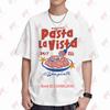 Pasta La Vista Spaghetti Noodle Short Sleeve Tee 100% Cotton T-Shirt