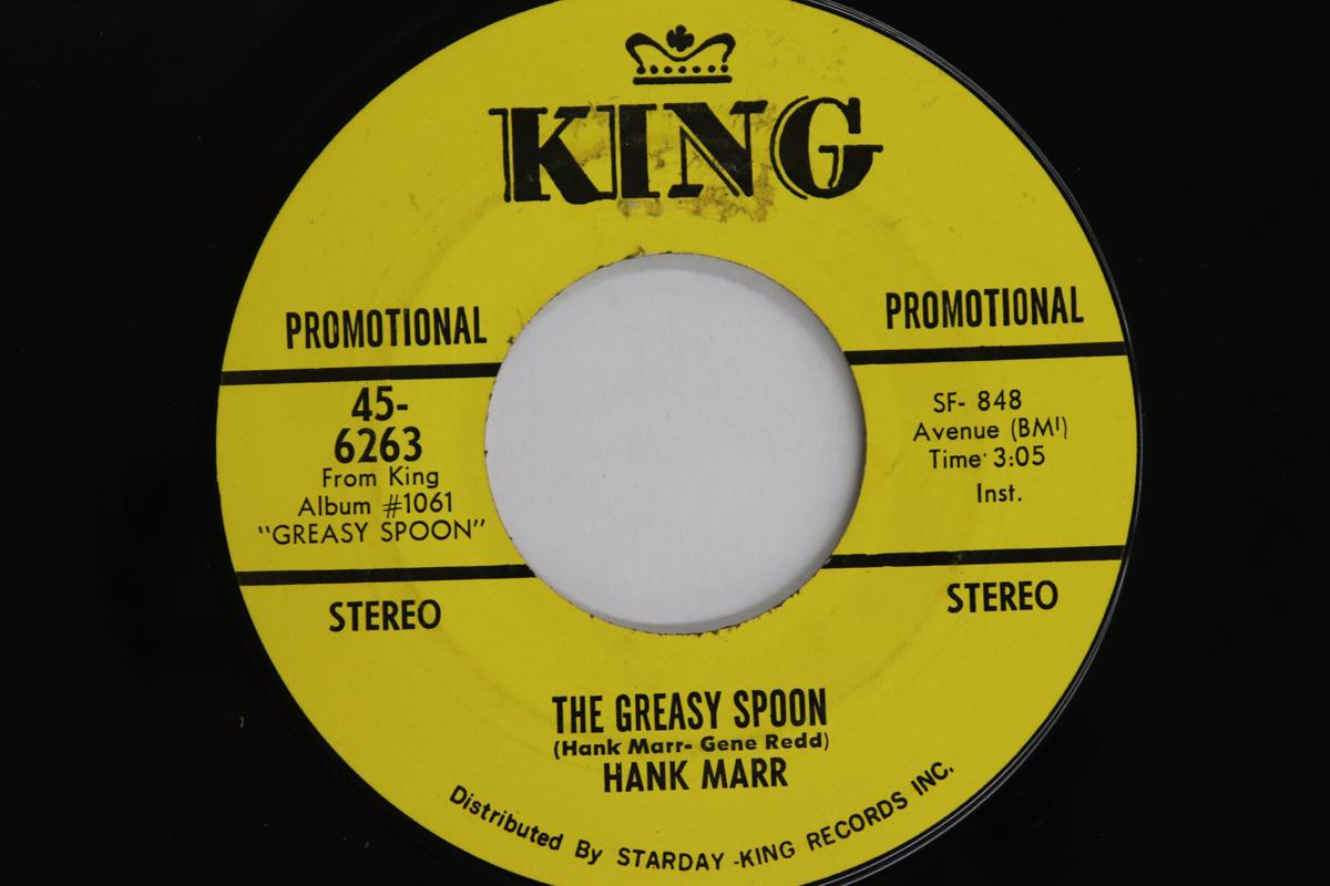 

7-дюймовая пластинка ХЭНК МАРР - Greasy Spoon / All My Love Belongs 456263PROMO KING RECORDS 1969 US Соул/Фанк Б/У