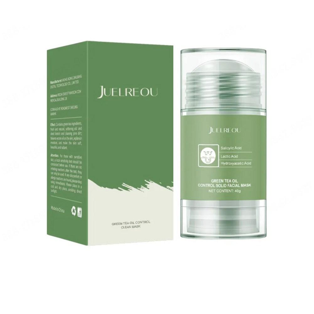 (1+1+1) JUELREOU Głęboko oczyszczająca nawilżająca maska w sztyfcie z zielonej herbaty Głęboko oczyszczająca/kontrola wydzielania sebum/oczyszczanie porów, (1+1+1)66g*3, (1+1+1)66g*3