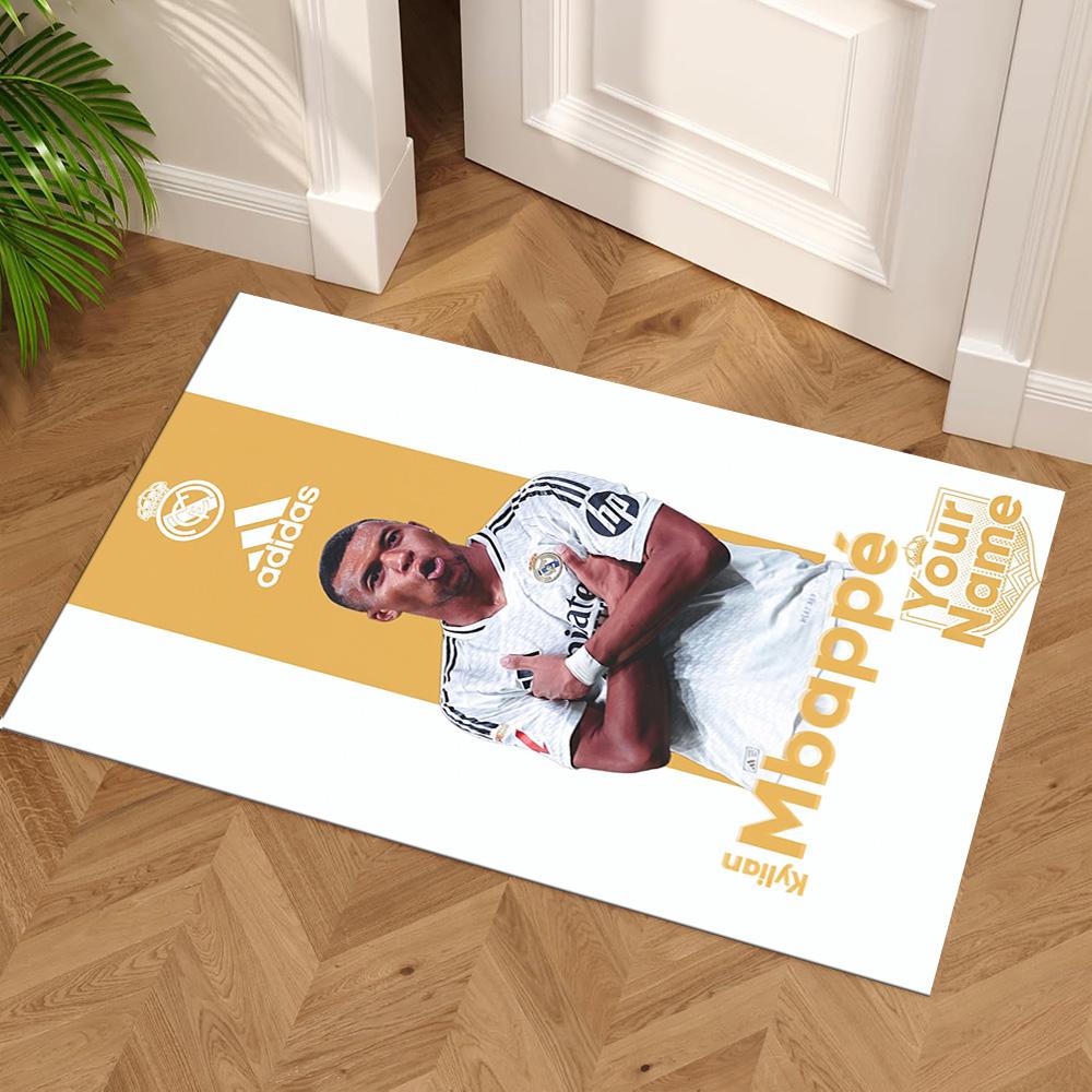 Mbappé Customize Your Name Floor Rug Office Rug Suitable for Game Room Bedrooms Study Room Outdoor Antislip Carpet Decorate Offices