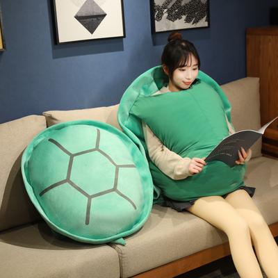 Wearable Vest Turtle Shell Pillows Cosplay Anime Giant Turtle Stuffed Animal Plush Pillow Costume for Animal Cosplay Halloween