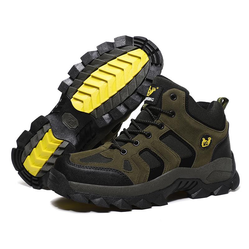 Large Size 2025 Autumn and Winter New Men's Shoes Fashion Outdoor Hiking Shoes Tide High-top Casual Shoes Field Hiking Shoes