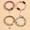 4pcs Bohemian Style Stacking Bracelets with Wings, Tassels & "I Love You" Charms, Assorted Beads, Ideal Gift for Teens And Family, Bracelet Charms
