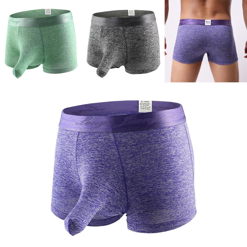 Premium Men's Open Penis Briefs Boxer Underwear With Comfortable Bulge Pouch Design