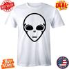 Alien Face Funny Sci-Fi Space Horror Inspired T-Shirt Retro Graphic Men’s Casual Unisex T-Shirt