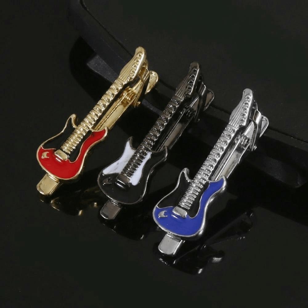 Instrument Music SeriesTie Pin Punk Necktie Buckle Fashion Guitar Tie Clip Concert