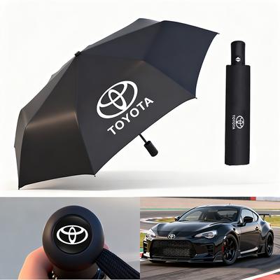 Car Interior Accessories Car Folding Umbrella Portable For Toyota Crown Corolla Yaris Aygo Prius CHR Camry Auris Avensis 4Runner