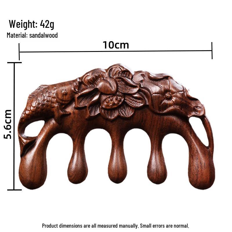 Sandalwood Wide-Tooth Scalp Massage Comb