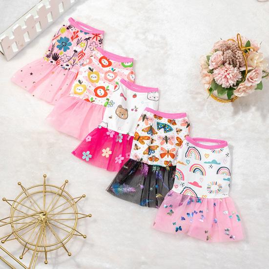 

Прекрасный кружевной подол Модный наряд Повседневная одежда Кошка Танк Платье Pet Двуногий Одежда для щенков Кошек