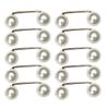 10pack Sophisticated Double Pearls Holder Reusable Durability Waist Cincher for Outfit Adjustments