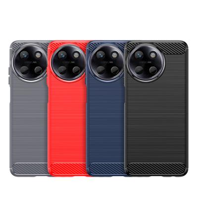 Voor Funda Realme 11 4G Global Case Realme 11 4G 5G Global Cover Geborstelde Rubberen Telefoonhoes Schokbestendige TPU Beschermende Achterhoes