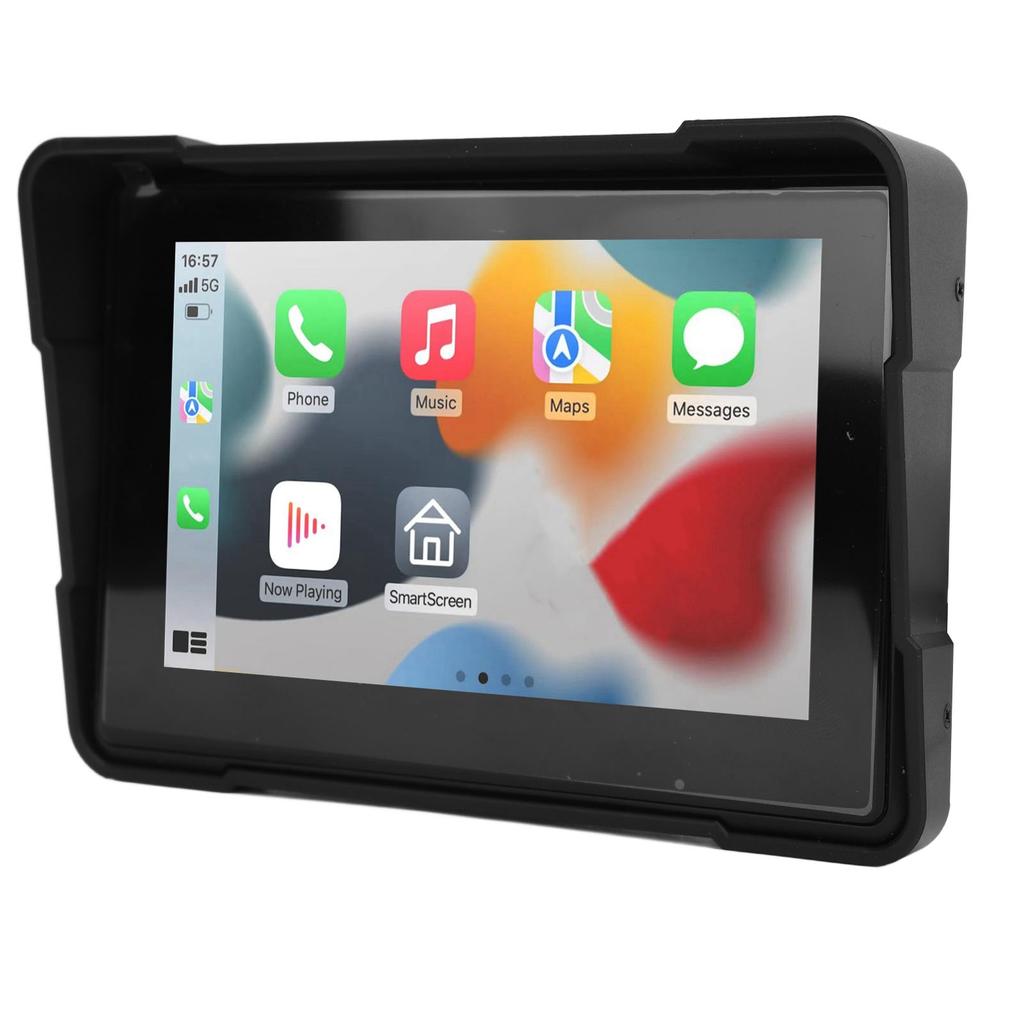 Motorcycle Navigator 5 Inch IPS Touch Screen Wireless Connection Carplay for Android Auto Portable