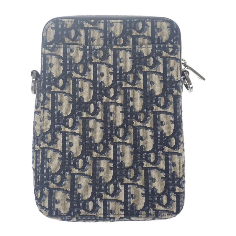 Dior  2ESBC265YSE-H05E Shoulder Bag Navy/beige canvas/leather Women