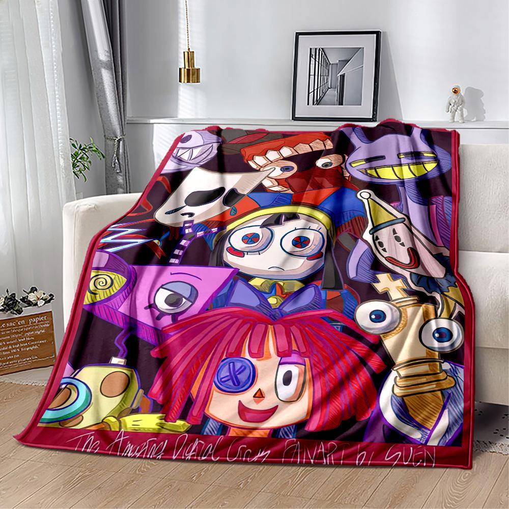 Digital Circus Blanket Ultra-Soft Great for Sofa Couch Bedding for All Seasons Modern Style Unique Gift for Family and Friends Camping