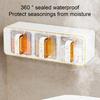 Seasoning Box Moisture Sealed Freshness Locked Container Wall Mounted Partitioned Storage Spice Jar for Kitchen