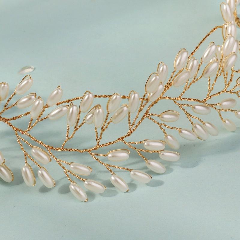Pearls Wedding Headbands Fashionable Bridal Hairband Elegant Wedding Hairpiece for Women Seeking Elegances Weddings