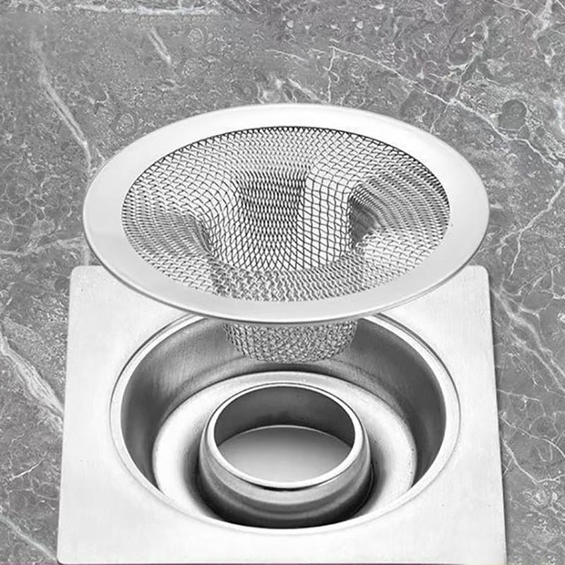 New 1Pc Stainless Steel Kitchen Water Sink Filter Bathroom Drain Filter Net Shower Hair Catchers Stoppers Kitchen Accessories