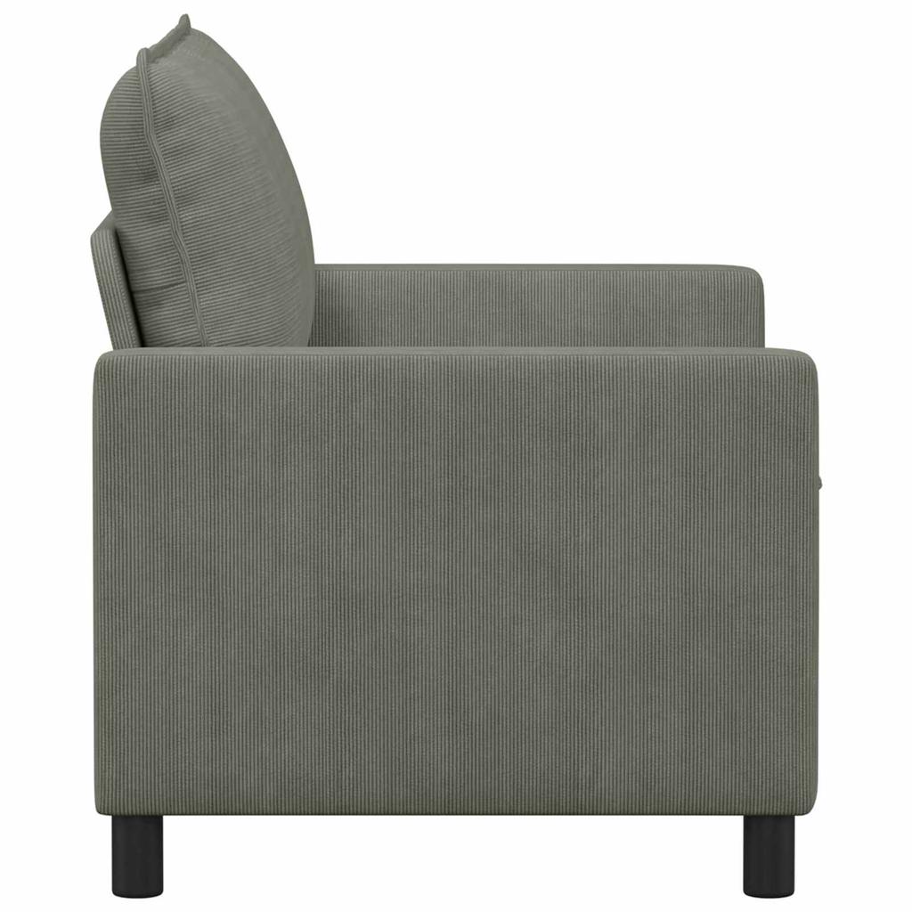 Sofa Light Grey 126 x 81 x 87.5 cm Fabric