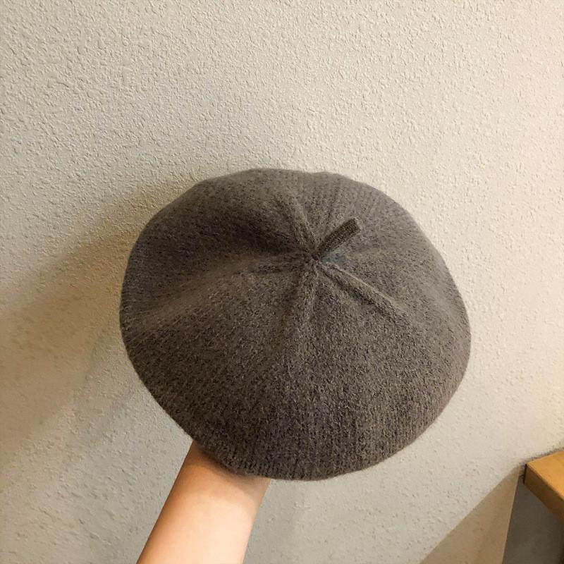 Knit Stylish Youthful Beret For Women Cozy And Warm Vintage Hat