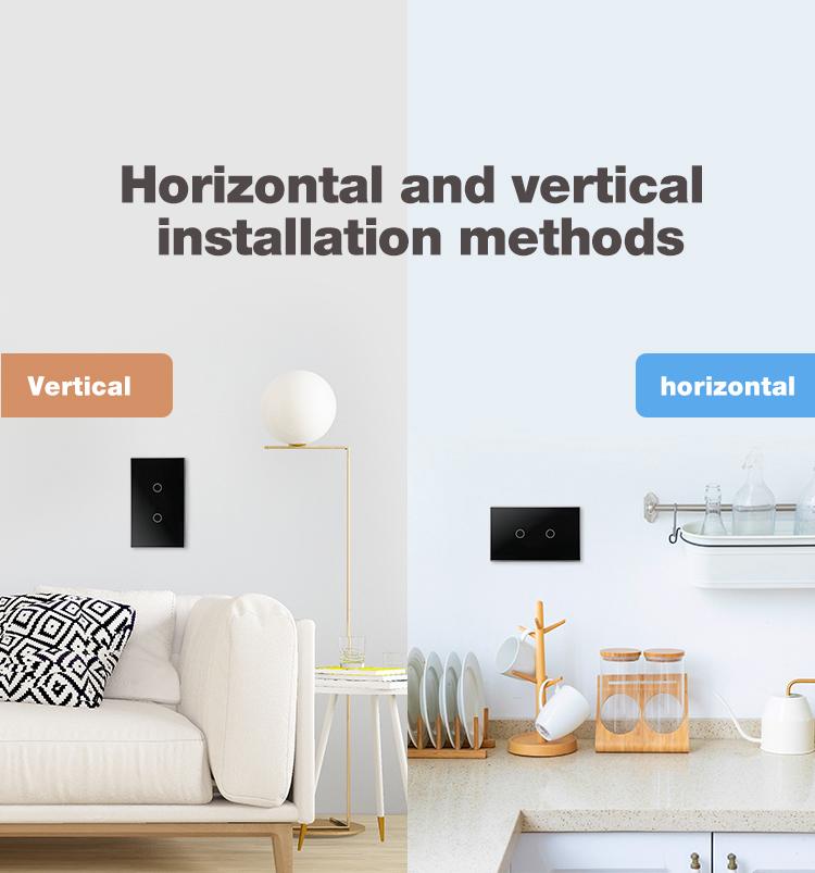 Factory Outlet 1 2 3 Gang Tuya Smart Switch Wifi No Neutral Glass Panel Zigbee Touch Wall Switches Intelligent Light Switch