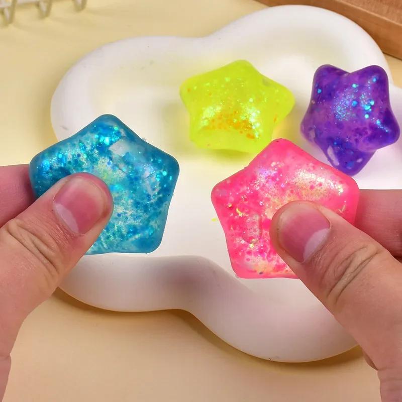 Soft Maltose Star Slow Rebound Squishy Ornament, Adorable Desk Decoration, Portable Hand Squeeze Fidget Toy Ideal For Office Use