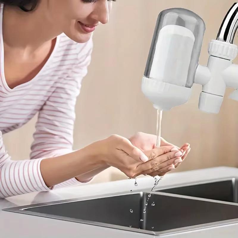 Küchenarmaturfilter Keramikwasserreiniger Lebensmittelqualität BPA-frei Wasserhahnfilter für den Haushaltsküchenspülbeckengebrauch