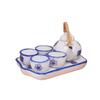 1 Set 1:12 Mini Teapot Cup Realistic Decorative Ceramics Japanese Style Porcelain Tea Kit Dollhouse Accessories for Living Room