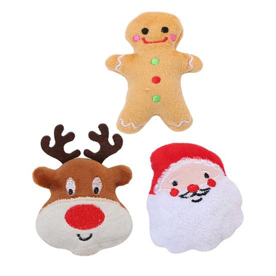 Toy Elk Xmas Santa Claus Design med kattemynte, bitebestandige tenner som sliper myk