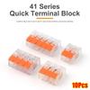 10Pcs AWG24-12 Quick Terminal Block Push-in Wire Connector Terminals New Electrical Wire Connector