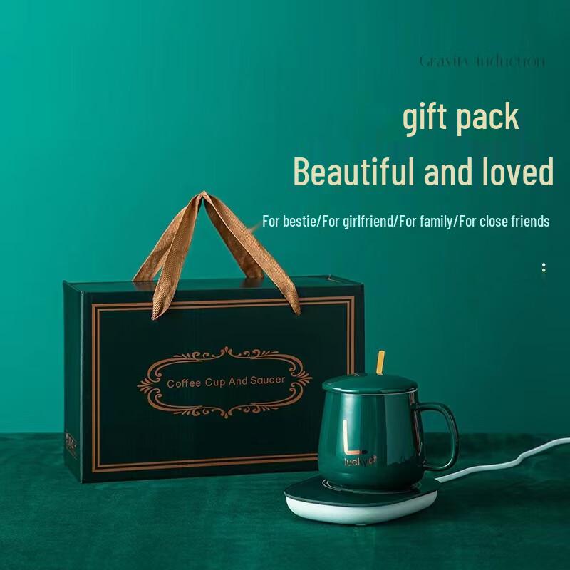 Ceramic Heated Mug & Warmer Gift Set