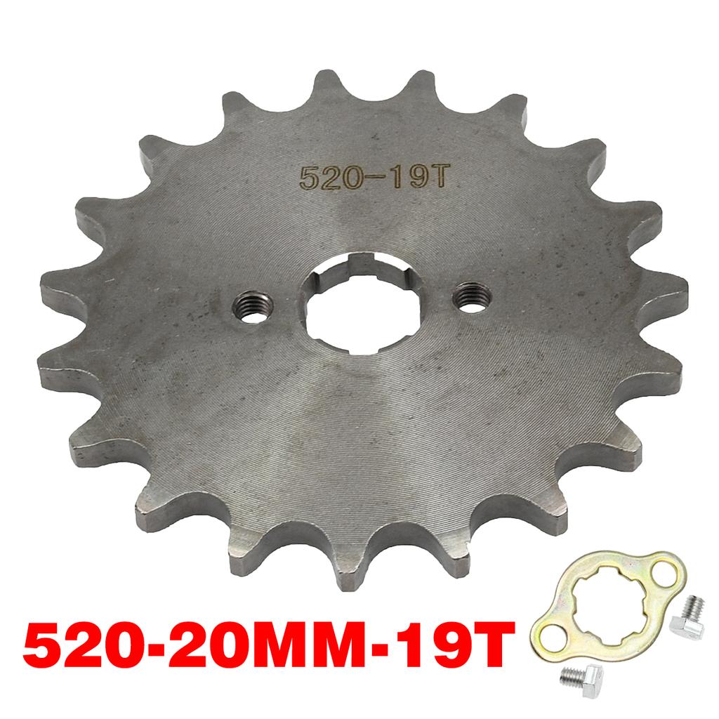 520# Chain 20mm 10T 11T 12 13 14 15 16 17 18 19 20 21 22 23T Teeth For 50cc to 125cc Off-road Bicycle ATV Front Engine Sprocket