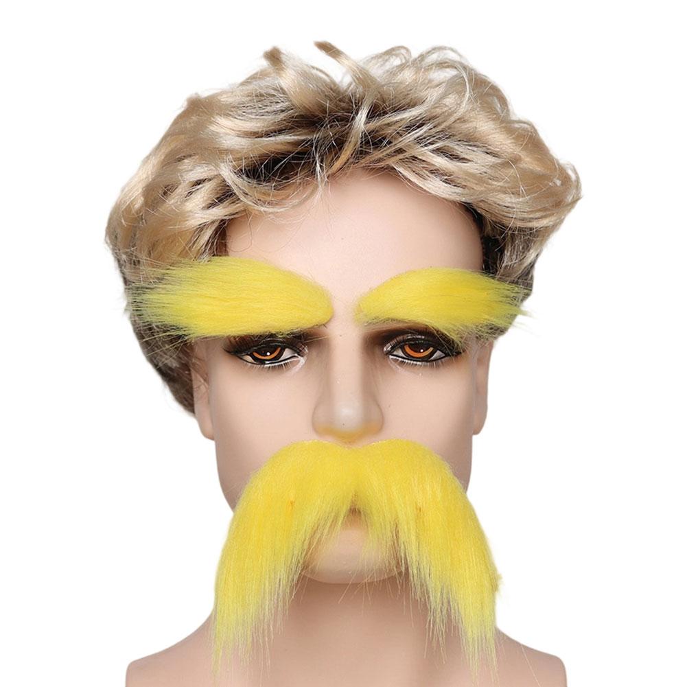 Halloween Simulation Fake Beard Eyebrows Santa Claus Beard Black Big Beard Party Dress Up