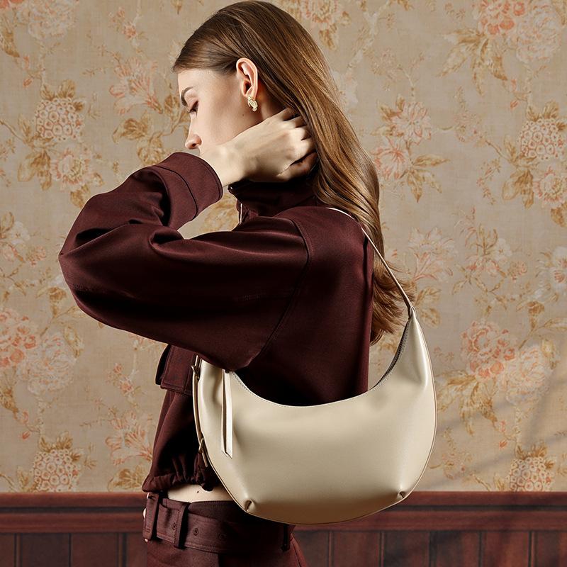 Bags, Dumplings, Bags, Women'S Spring And Summer Fashion, Underarm Bags, Large-Capacity Messenger Bags, One-Shoulder Croissants.