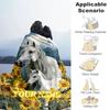 1PC Custom Name Horse Foal Sunflowers Flannel blankets Patterns Throw Blanket All-Season Soft Gift for Couch, Bed, Camping gifts