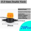50~10Pcs Garden Water Connector 4/7mm 1/4'' Hose Barb Straight Connectors Micro Irrigation Sprinkler Accessories Watering Tools