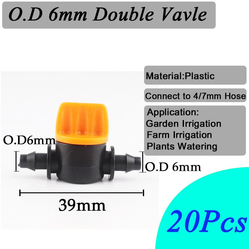 50~10Pcs Garden Water Connector 4/7mm 1/4'' Hose Barb Straight Connectors Micro Irrigation Sprinkler Accessories Watering Tools