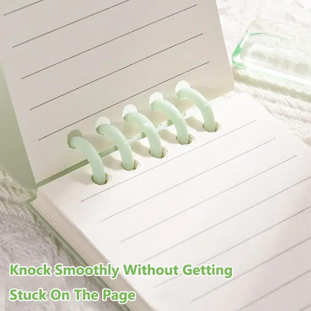 Cute Mini Notebooks A7 Pocket Notebook Small Memo Pad Loose-leaf Square Notepad Horizontal Line Inner Page Memo Pad Diary Book