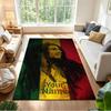 Bob Marley Personalized Text Area Rug Design for Living Rooms Balcony Entryway Game Room Antislip Carpet Decorate Offices Gift for Festivals