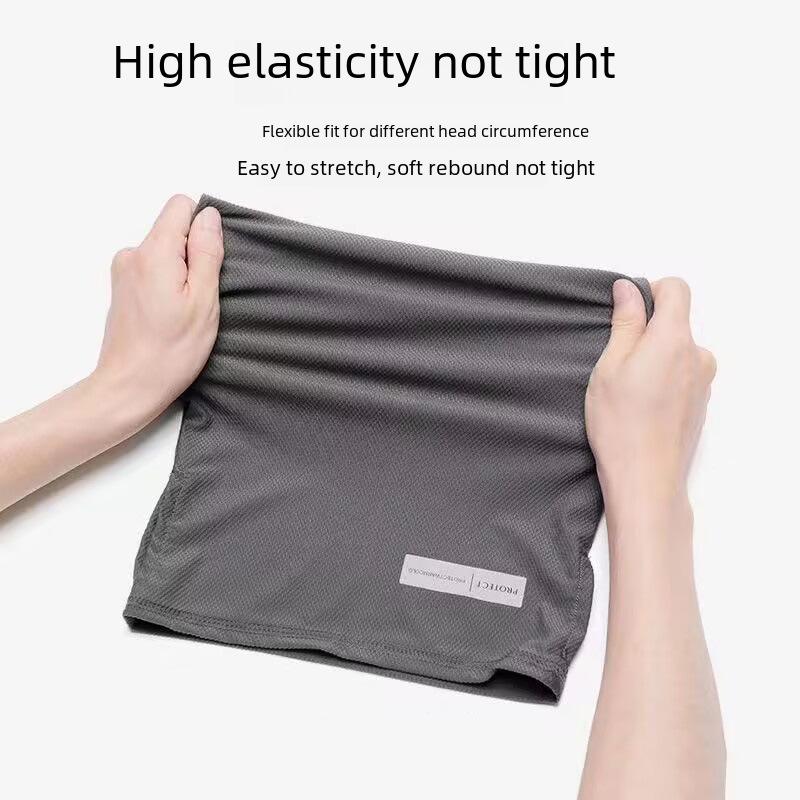 Vollgesichts- und Armmaske aus Eisseide für Herren