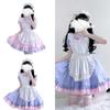3Pcs Sweet Maid Outfit Women Anime Maid Costume Fancy Dress Cosplays Costume Maid Dress with Headwear Apron
