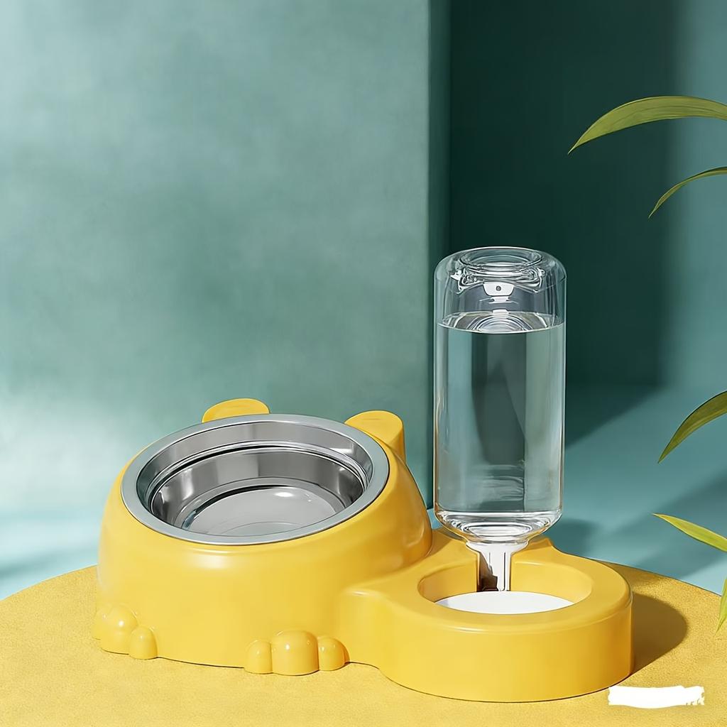 1 Pièce Bol à Riz pour Animal de Compagnie Bol pour Chat Bol pour Chien Anti-renversement Cou Biseauté Protection