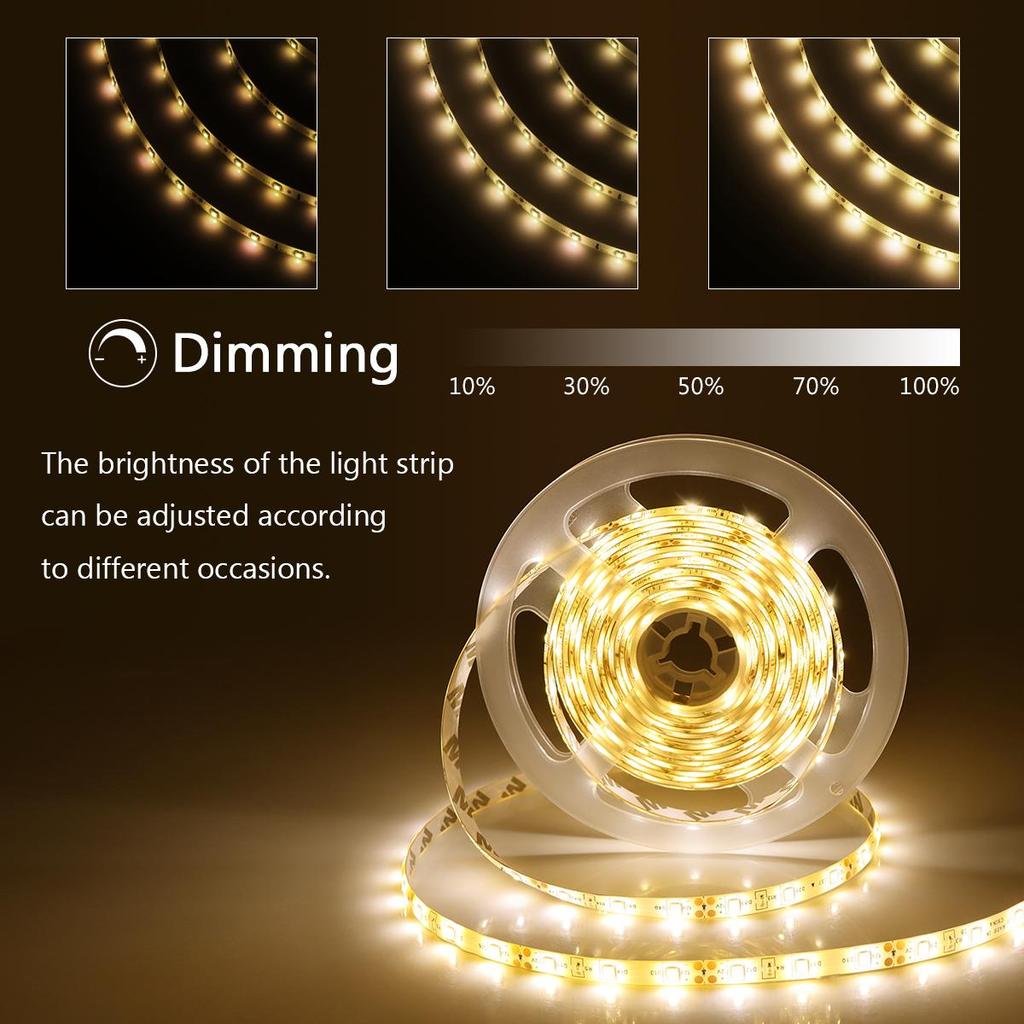 MALITAI 1/2/3/4/5m EU Standard Kitchen Light Controller LED Strip Decoration Home Dimmable Lamp With 2A EU Plug