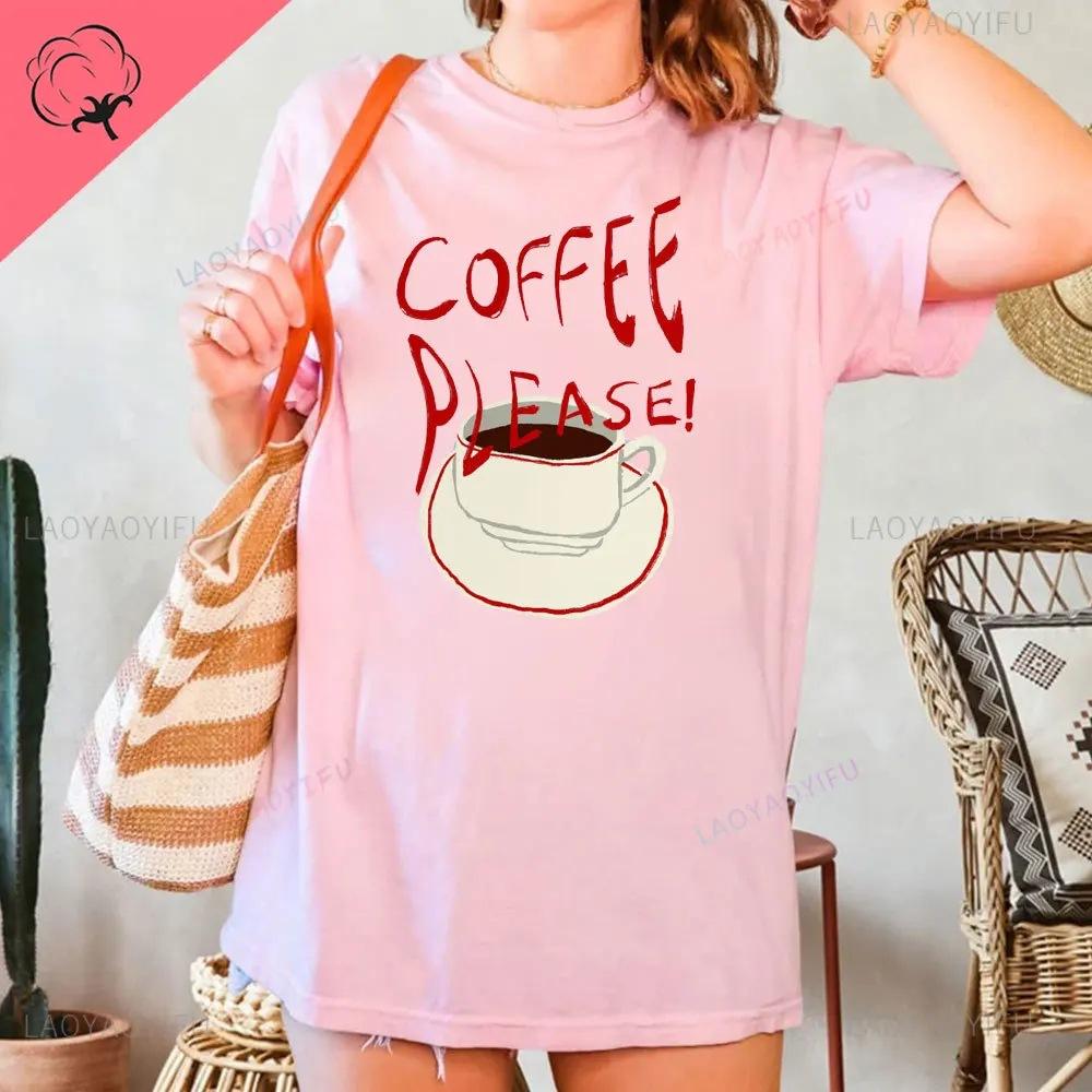 Coffee Club Lover Shirt Coffee  T-Shirt Coffee-Lover G Graphic T Shirts Women Clothing Tops Aesthetic Clothes