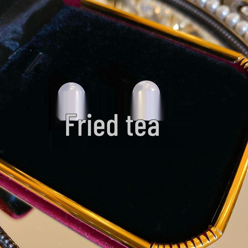 Silver Needle Pearl Geometric Earrings: Korean Simple French Style, Daily All-Match for Women