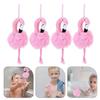 8 Pcs Flamingo Shower Accessories Body Exfoliator For Adults And Children Easy Cleaning Tool