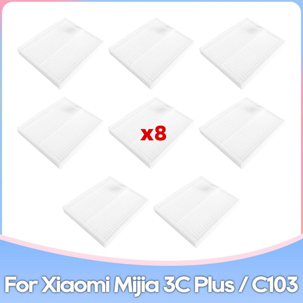 Fit For Xiaomi Mijia 3C Plus / 3C Pro / C103 Robot Vacuum Replacement Accessories Parts Main Brush Hepa Filter Mop Cloth