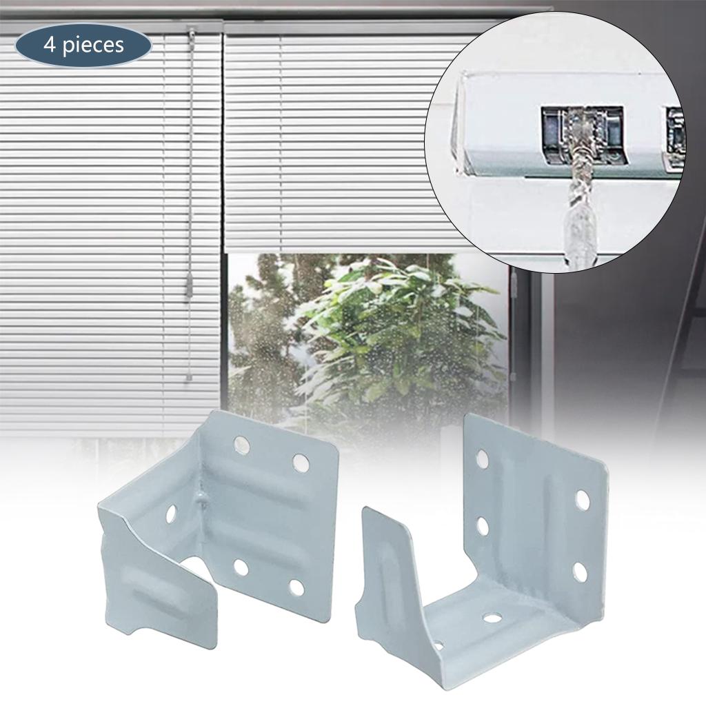 Buy 4x Durable Blinds Center Support Bracket Iron Holder for Wood Faux Blinds at affordable