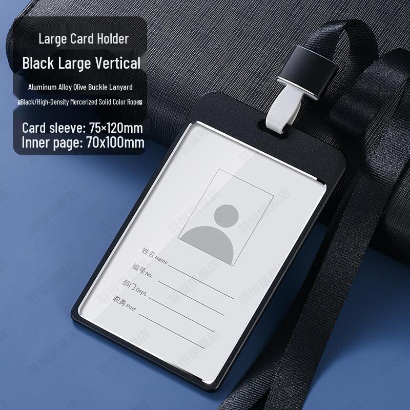 Aluminum Alloy ID Badge Lanyard with Card Holder